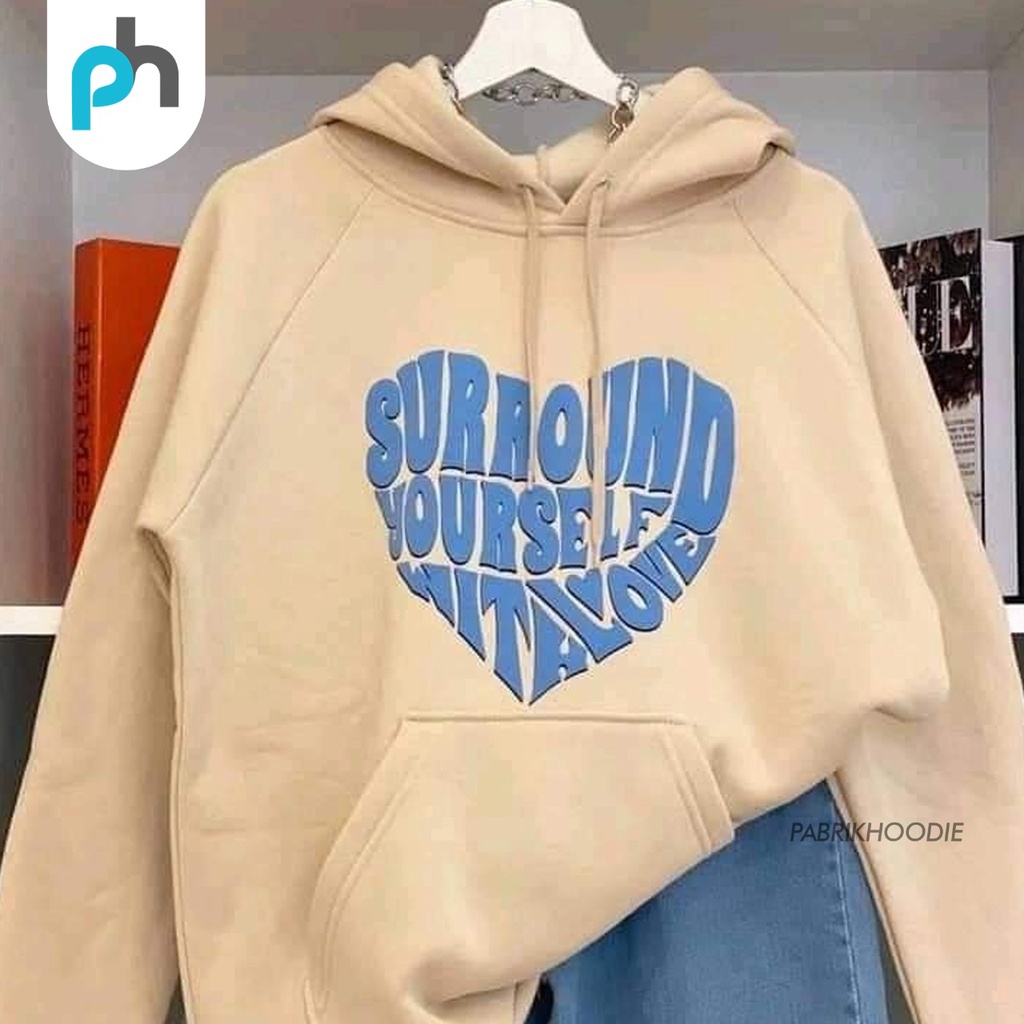 PABRIKHOODIE - HOODIE JUMPER SURROUND  M -XXL (SABLON)  {PRIA &amp; WANITA)