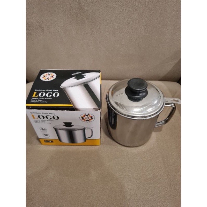 Saringan Minyak Goreng Stainless/ Oil Pot 1,2lt