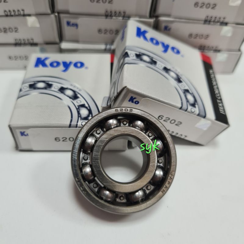 BEARING 6202 CM KOYO TUTUP POLOS ORIGINAL JAPAN