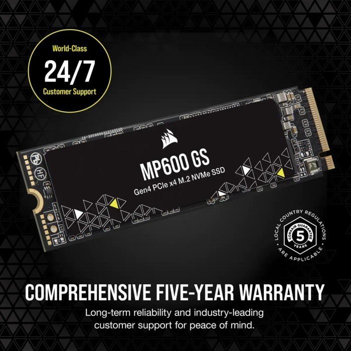 CORSAIR MP600 GS 2TB SSD PCIE 4.0 GEN4 M.2 NVME CSSD-F2000GBMP600GS