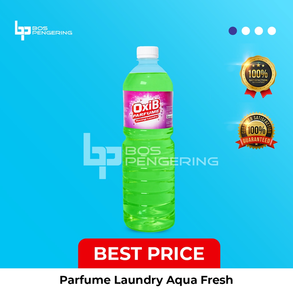 Pewangi Pakaian Laundry - OxiB Parfum Aroma Aqua Fresh 1 Liter Fresh Menyegarkan Sepanjang Hari