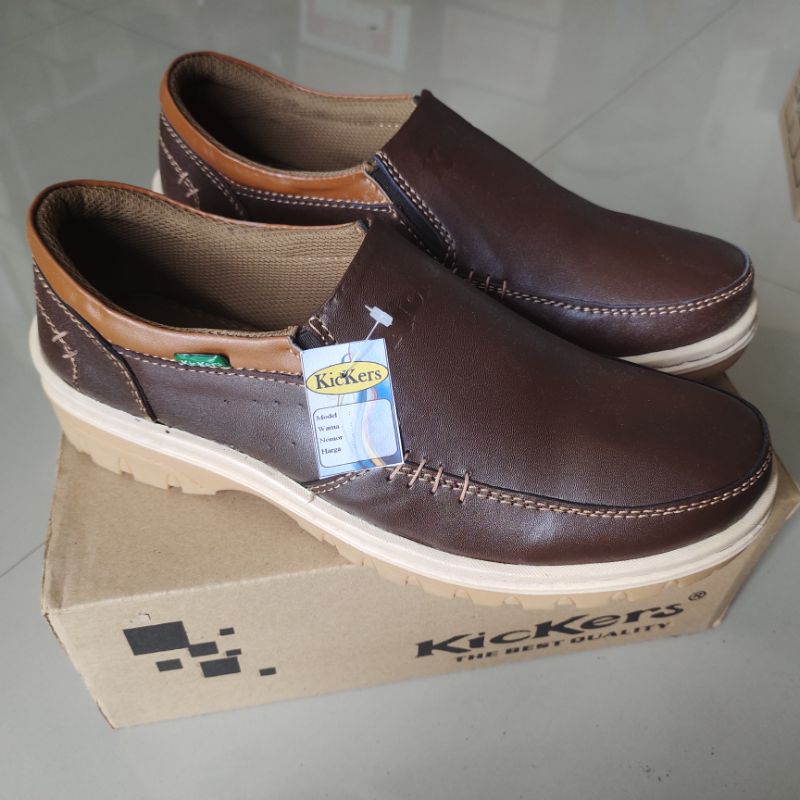 Obral Sepatu Kulit Casual Pria Bahan Kulit Asli Tinggal 43 Saja