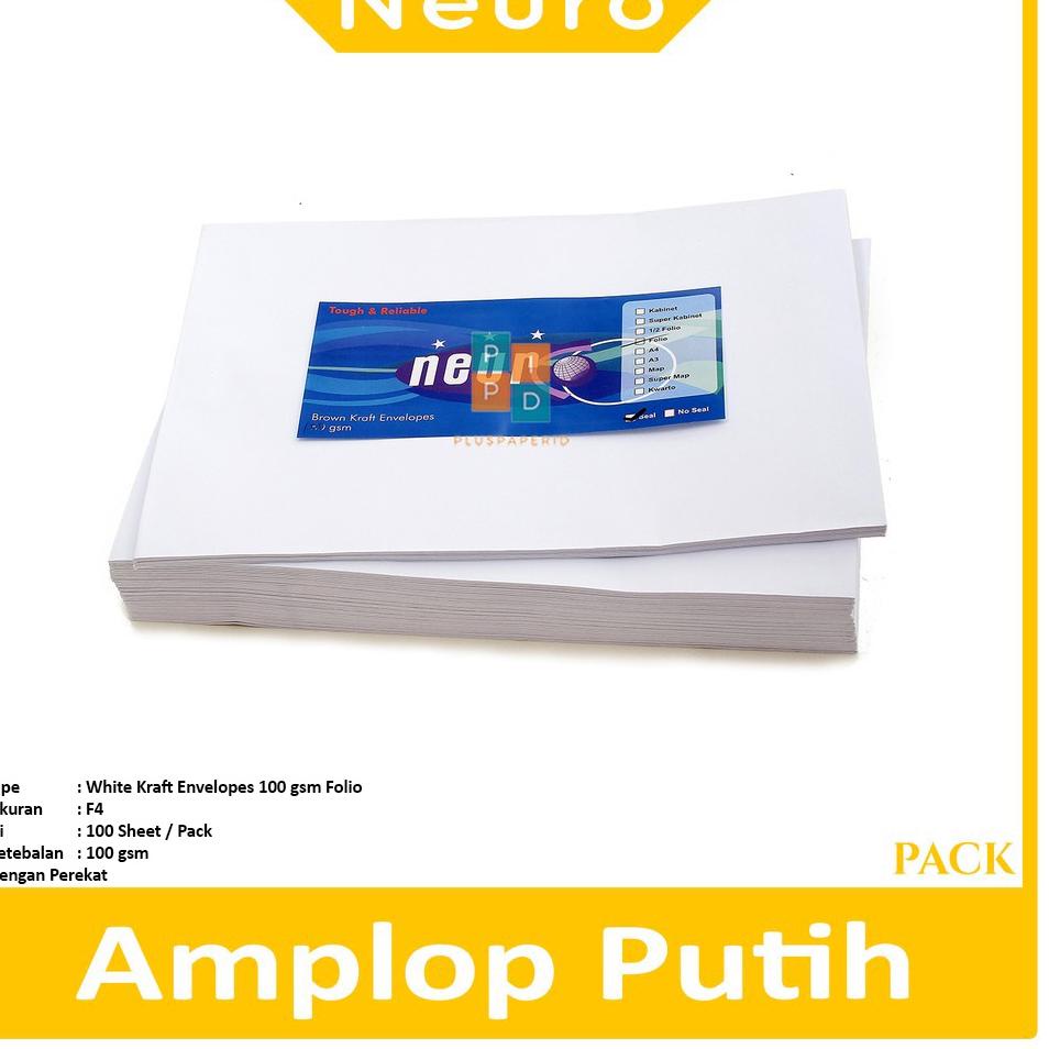 

Sekarang Puas NEURO - Amplop Putih Ukuran Folio Seal - Pack
