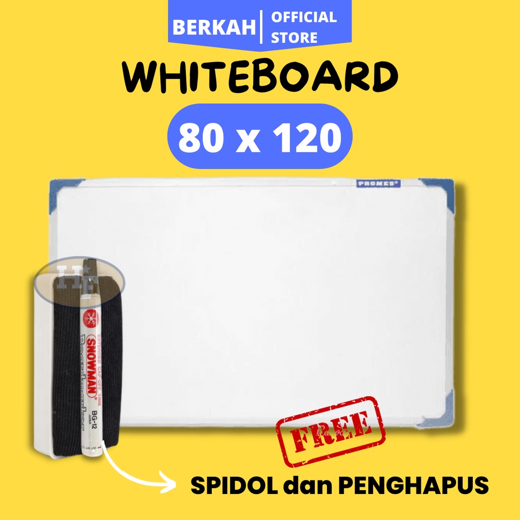 

Whiteboard 80 x 120/ Papan Tulis White Board / White Board / Papan Tulis / Papan Tulis White Board Anak / Whiteboard / Board / Papan Tulis Putih / Papan Tulis Ukuran 80 x 120