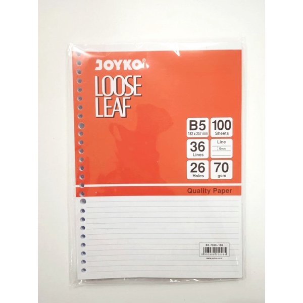 

Loose Leaf Joyko B5 100