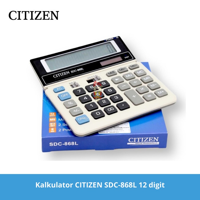 

TERBARU Kalkulator Citizen SDC-868L 12 Digit
