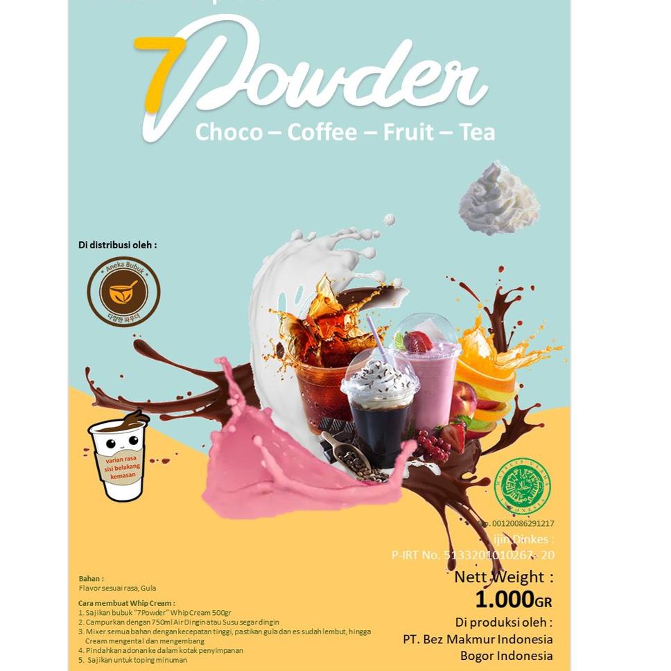 

BIG PROMO 1.1 Bubuk Whipped Cream Rasa Vanilla 1 kg / Whip Cream Bubuk Powder 1 Kg / Wippy Cream / Whippy Cream .,.,.,.,