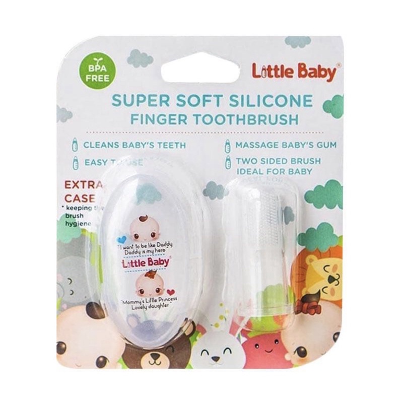 Little Baby Super Soft Silicone Finger Toothbrush / Sikat Lidah Bayi