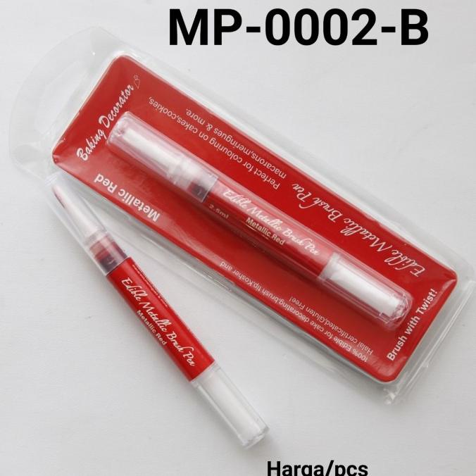 

[ COD ] GR-MP-0002 Edible pen color pen brush marker pen warna metalik
