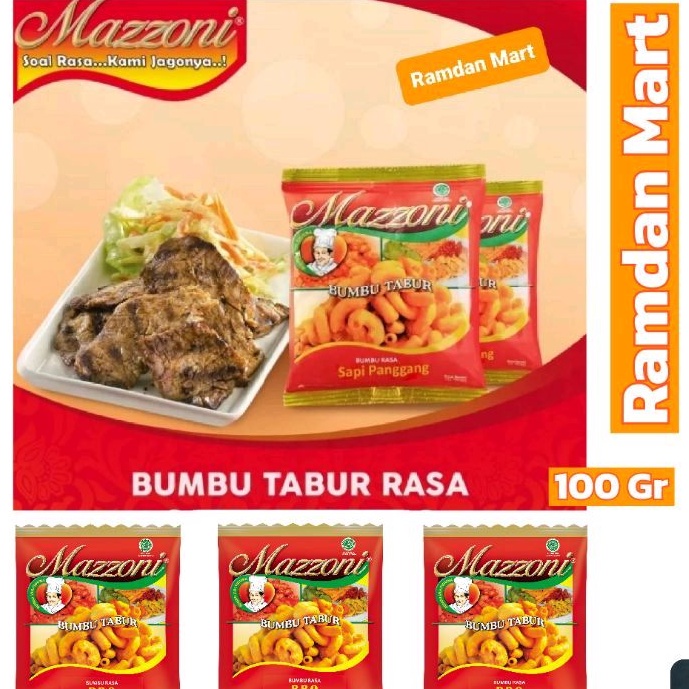 

Mazzoni Bumbu Tabur 100Gr