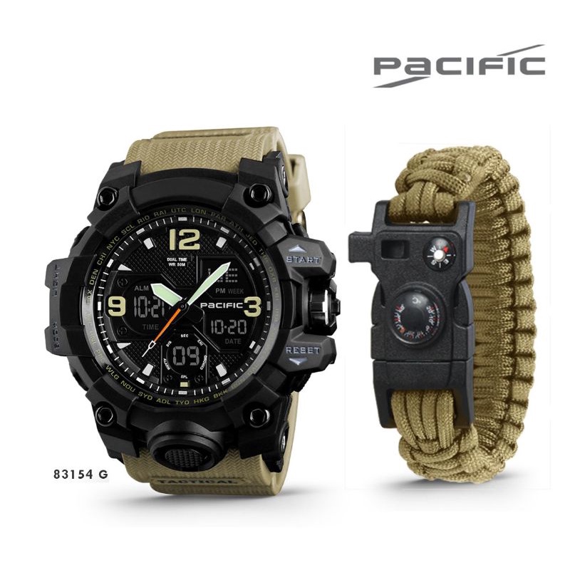 Jam Tangan Pria Pacific Tactical Original Garansi