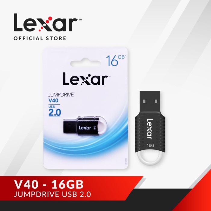 Flashdisk Lexar 16GB USB 2.0 JumpDrive V40