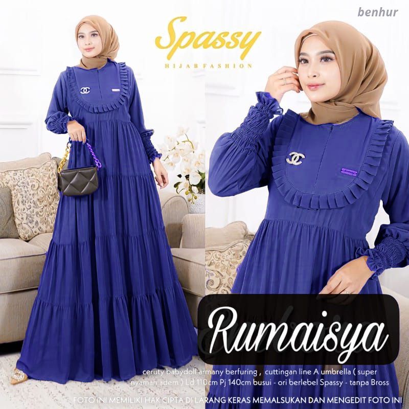 Rumaisya maxy dress ceruty berfuring