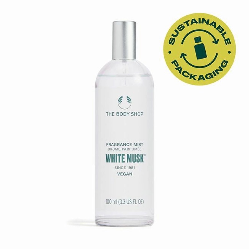 The Body Shop “WHITE MUSK” Parfum Body Mist 100ml (Kemasan VEGAN)