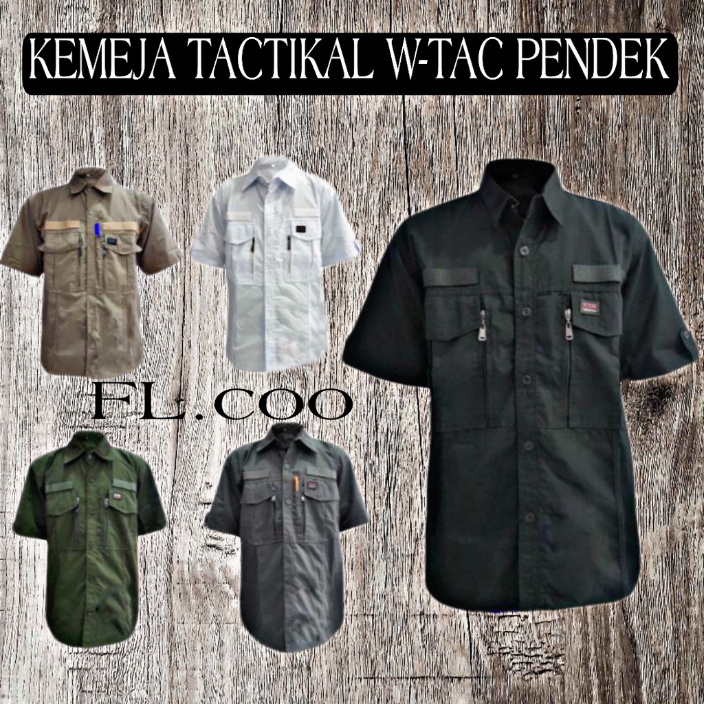 kemeja tactical wtac pendek / kemeja tactical outdoor/ kemeja lapangan