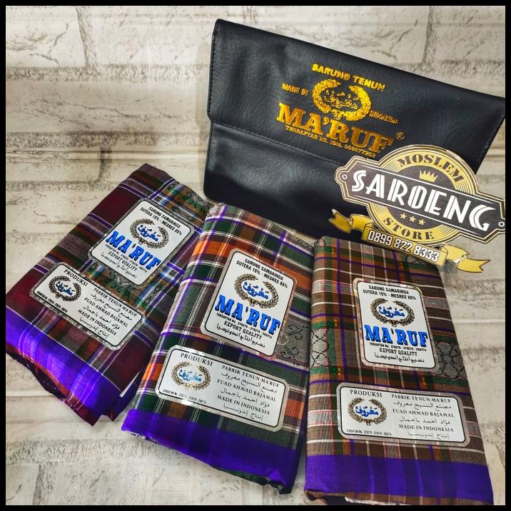 Promo Sarung Tenun Ma'Ruf Tmb Sutra 15% Mesres 85%