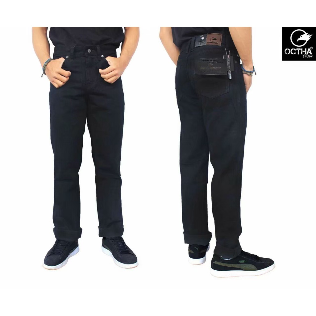 Celana jeans pria panjang standart / jeans reguler pria - basic celana panjang jeans- Distro Jeans