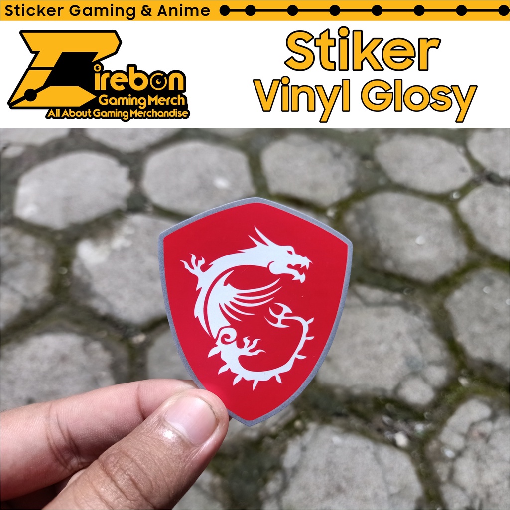 

Stiker Dragon MSI RED