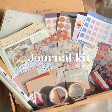 

JOURNAL KIT VINTAGE / BULLET JOURNAL BUJO SCRAPBOOK 100+ TERLARISS...,,,,,