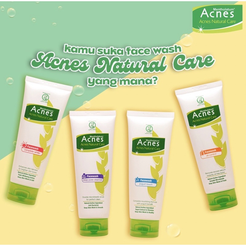 Acnes Natural Care Face Wash Deep Pore Cleanser