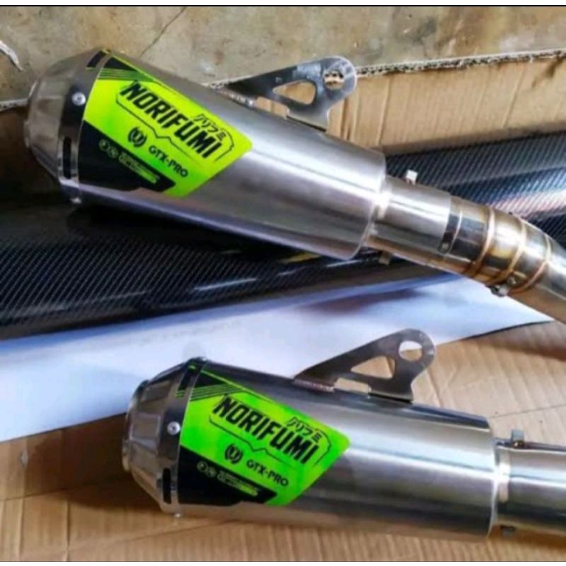 silincer knalpot racing NORIFUMI GTX bebek modif diameter 50mm