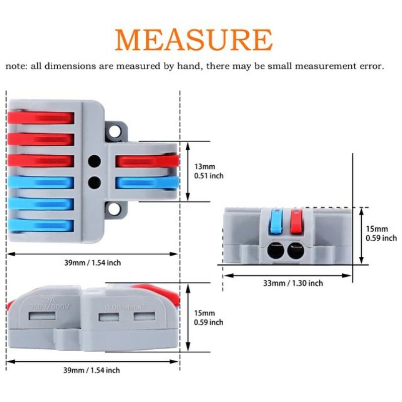 Konektor WAGO Terminal Block tuas clamp 2 to 6 wire connector SPL-62