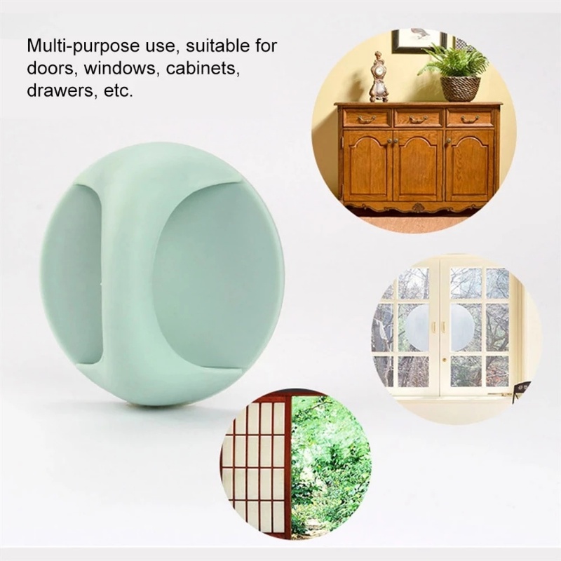 Self-adhesive Round Sticky Handle Tombol Bantu Balkon Kaca Sliding Handle Pegangan Tarikan Lemari Pegangan Pintu Mulus Bebas Pukulan Untuk Lemari Jendela Laci Serbaguna