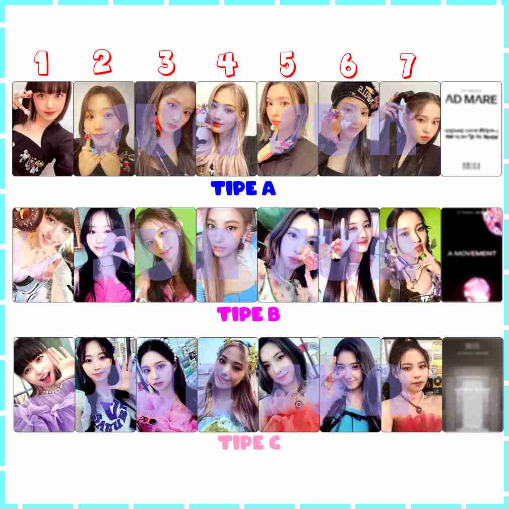 photo card unofficial nmix 1st-admare