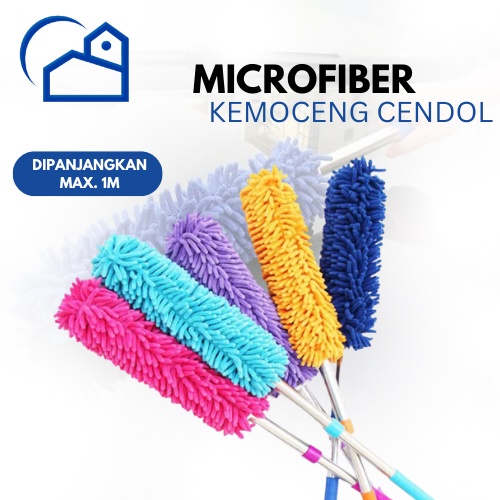 Kemoceng Pembersih Debu Microfiber GAGANG Stainless / Microfiber Pembersih Bulu Debu Gagang Stainless Steel 2143