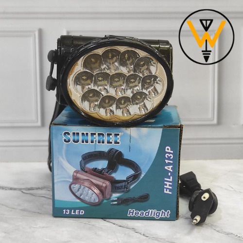 SUNFREE HEADLAMP 13 LED || LAMPU KEPALA LED SUNFREE