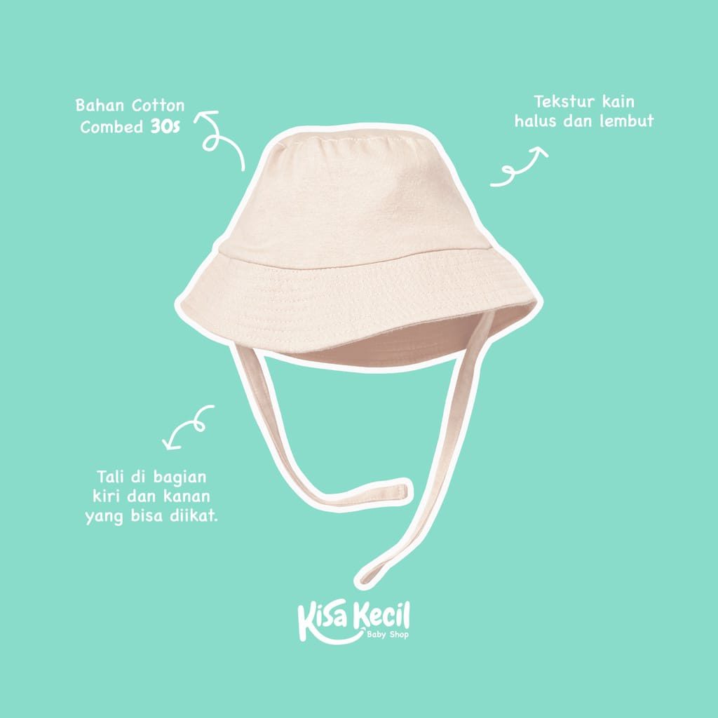 Kisa Kecil Topi Anak Topi Bayi Baby &amp; Kids - Kala Bucket Hat ( 6 bulan - 4 Tahun ) Arevyonlineshop