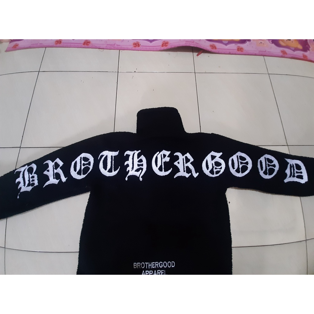 JACKET SHERPA PRIA WANITA MUSIM DINGIN BROTHERGOOD BRAND| JAKET BULU HITAM LEMBUT SHERPA BROTERGOOD
