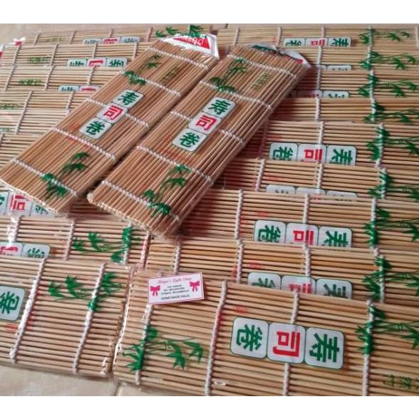 

[KODE PRODUK SNSJB7397] Paket sushi nori 10 lembar + bambu sushi bamboo sushimat tikar penggulung halal bento kimbap seaweed nori rumput laut