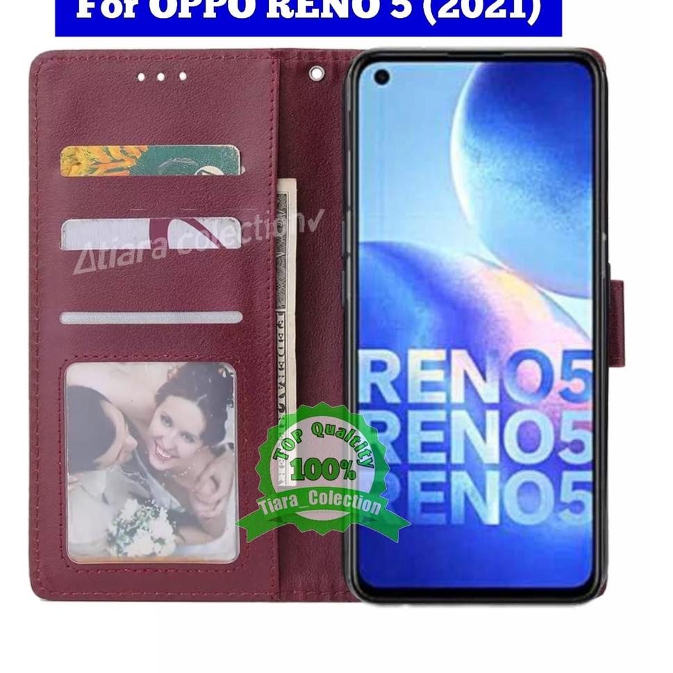 TERBARU ㊋ OPPO RENNO 4 RENO 4F RENO 5 RENO 5F RENO 5 PRO CASING DOMPET HP COVER HP LEATHER FLIP CASE