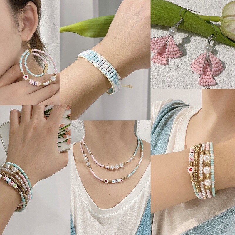 Mote Pasir 8/0 Monte Manik Gelang Kalung DIY Payet Borci 3mm
