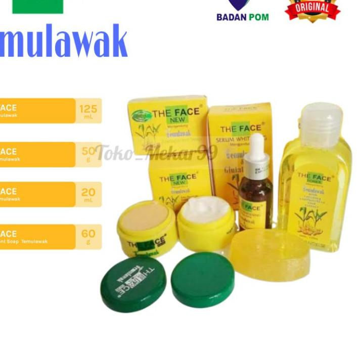PAKET CREAM TEMULAWAK & COLLAGEN ISI 5in1 / 4in1 / 3in1 LENGKAP THE FACE TEMULAWAK BPOM RESMI | Crea