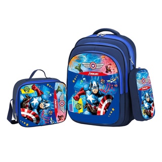 SMARTGIRL NEW TAS RANSEL ANAK SEKOLAH CEWEK COWOK IMPORT SD 3D 3IN1 00140-00146