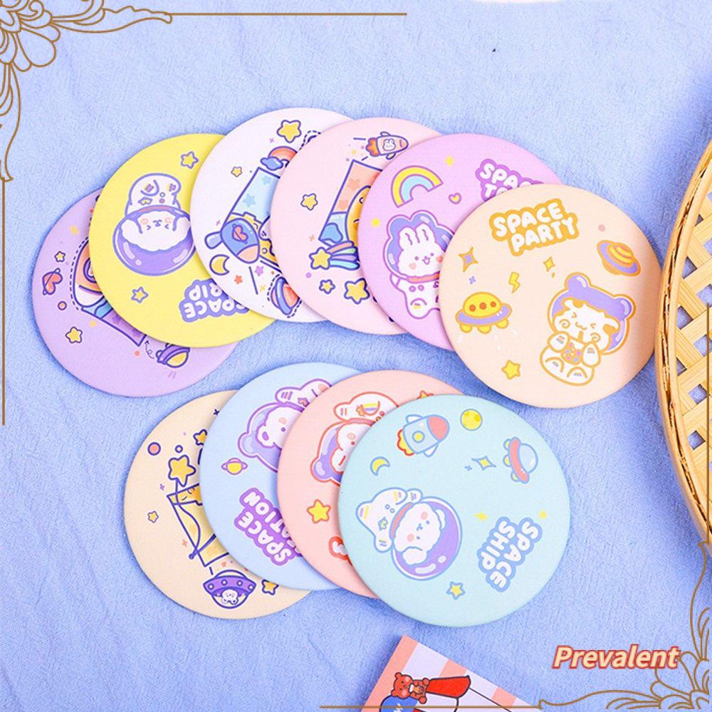 Preva Mini Mirror Girl Kids Portable Cermin Make Up Kartun Kecil Lucu