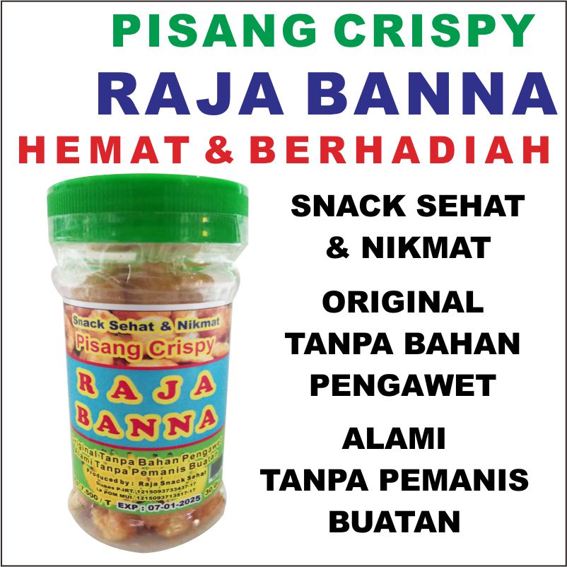 

KERIPIK PISANG RAMBAK PISANG RAJA BANNA Snack Sehat & Nikmat Renyah Crispy Original Tanpa Bahan Pengawet Tanpa Pemanis Buatan Kripik KERIPIK Pisang Crunch Banana CRUNCH CEMILAN ENAK SALE PISANG OVEN ANNUR KARANGAYU TOKO 1377 KERIPIK PISANG CRISPI