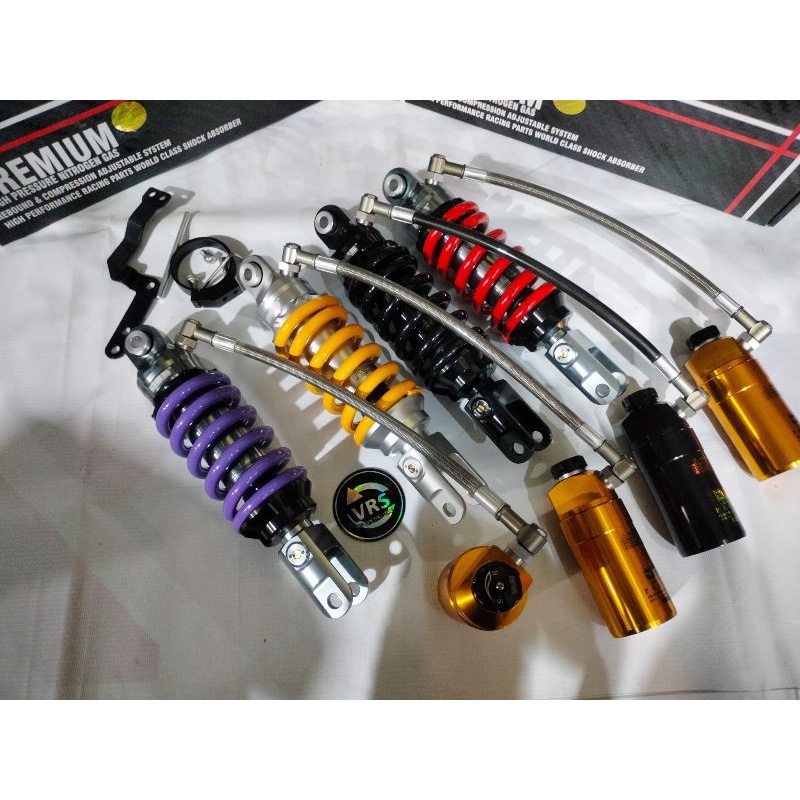 MONOSHOCK TABUNG PISAH YAMAHA VIXION OLD, VIXION NEW, R15 V2 R15 V3 SHOCK BELAKANG TABUNG PISAH SHOC