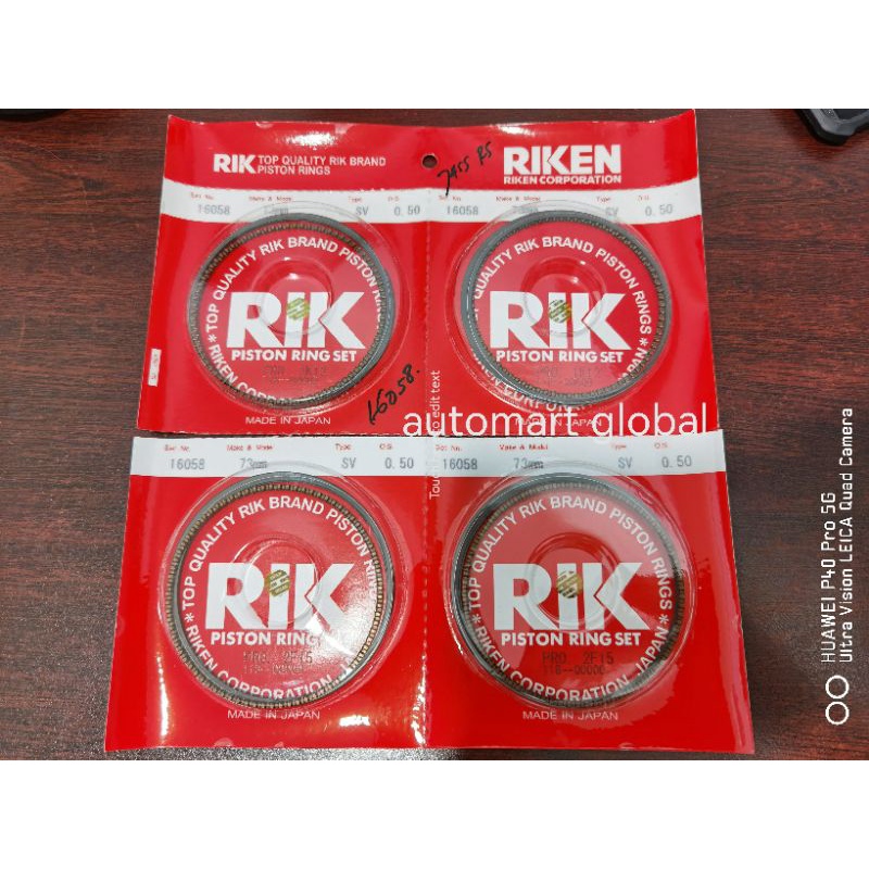 ring piston Honda jazz RS riken japan