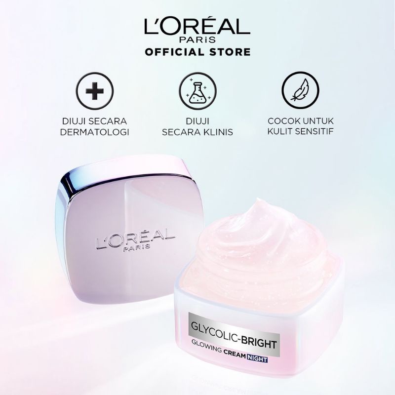 LOREAL Glycolic Bright Glowing Night Cream