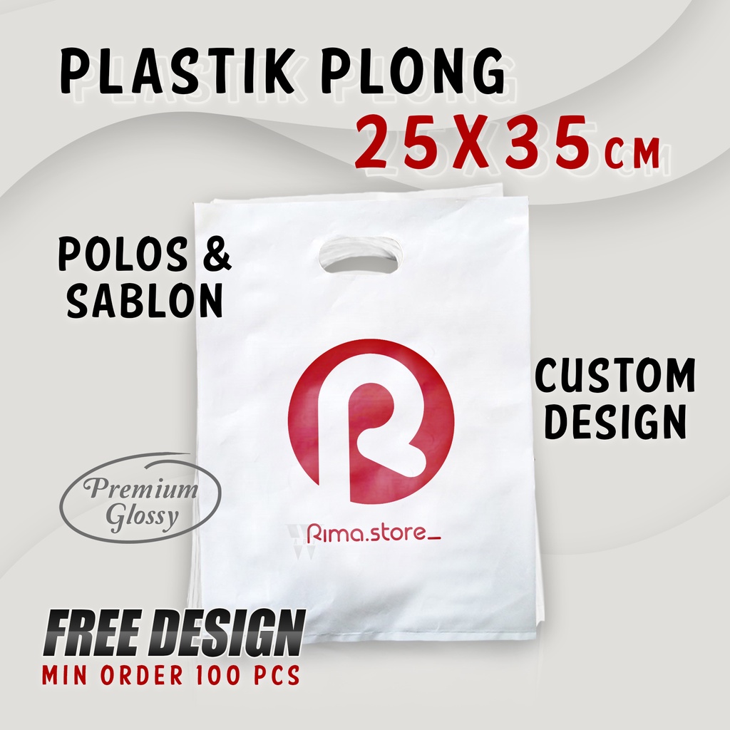 Jual Sablon Plastik Plong Hd Baju Jaket Gamis Kosmetik Olshop 25x35 Ukuran Sedang Polos Dan 5912