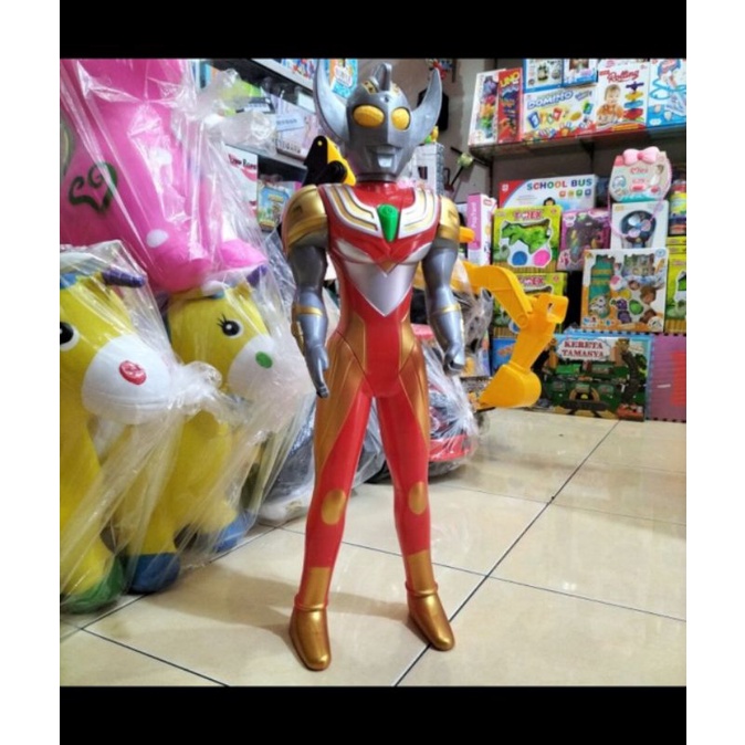 Mainan Robot Ultraman Jumbo Tinggi 70cm Nyala dan Bersuara