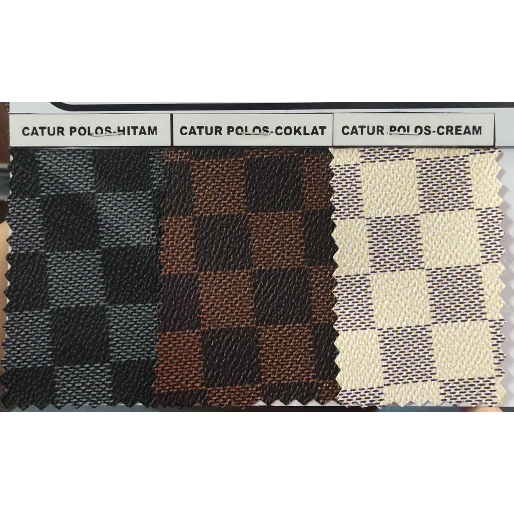 AC/ SPON KOTAK CATUR POLOS HARGA PER METER