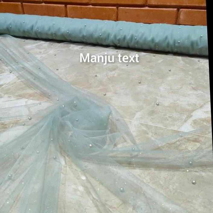 (TERBARU) Kain tile polos mutiara gliter