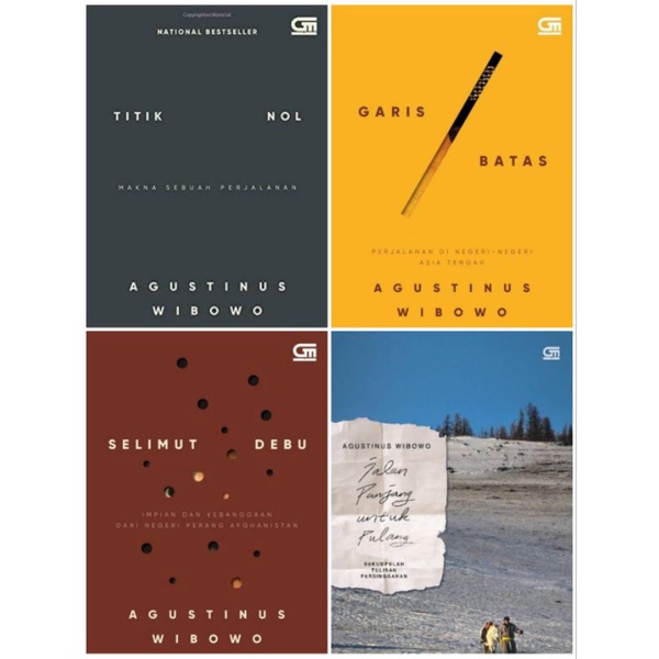 (Gramedia GPU) (Original, Segel) Buku Karya Agustinus Wibowo - Titik Nol; Selimut Debu; Garis Waktu;