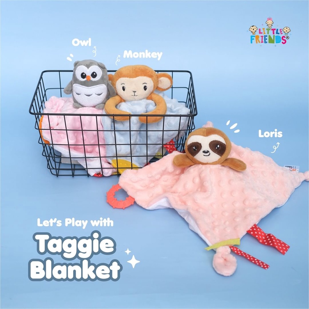 Taggie Blanket Little Friends - LFT1010 LFT1020 LFT1030 LFT1040 LFT1050