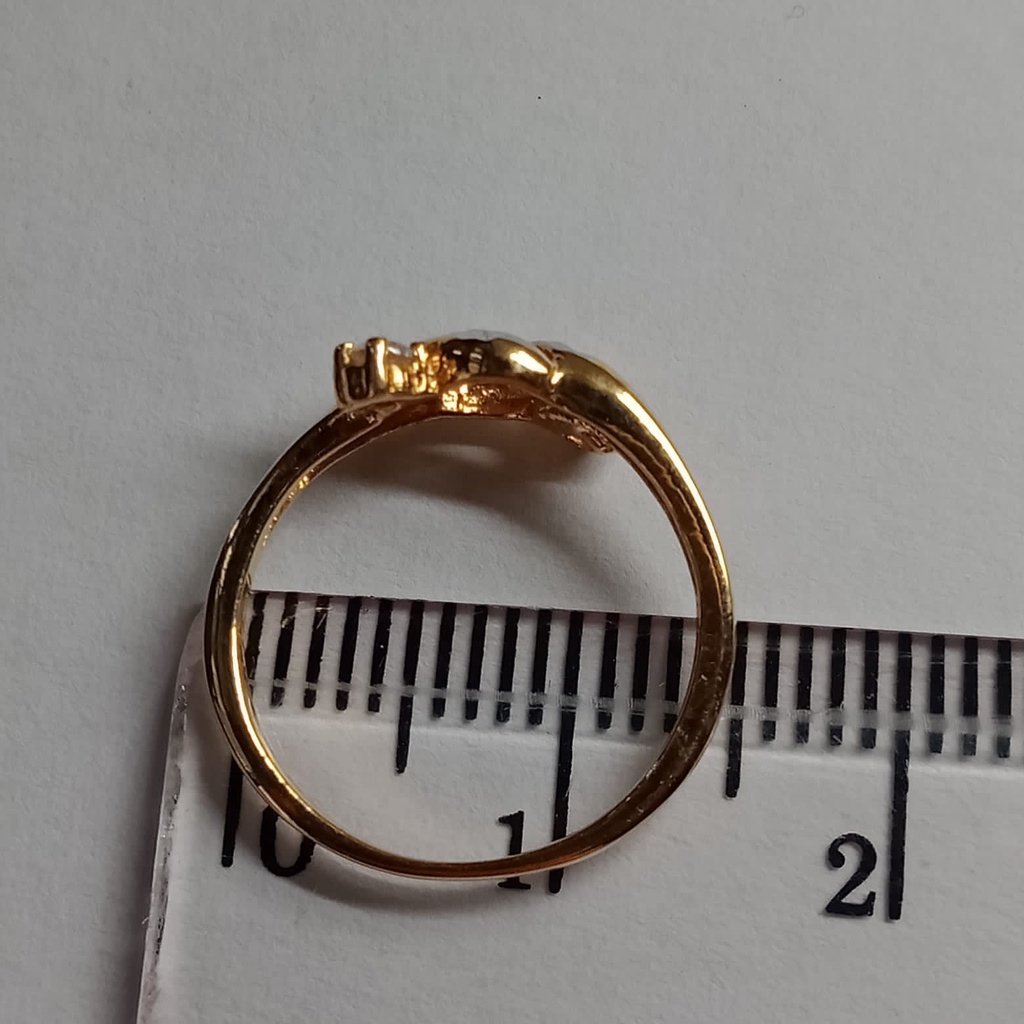 Cincin emas 17K - 1.1 gr kadar 750 - 3755