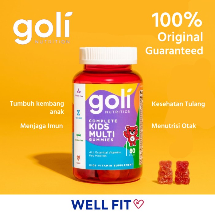Official KIDS MULTI Gummy from GOLI / GOLI Anak Multivitamin